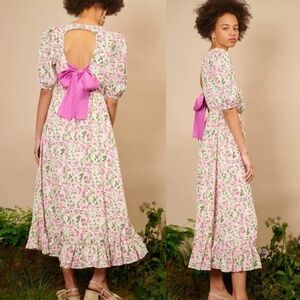 NWT Sister Jane Forest Fauna Midi Dress in Pink